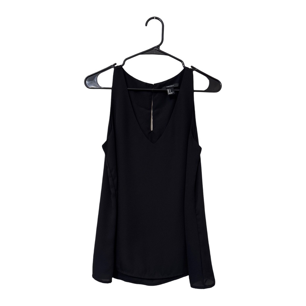 Forever 21 black tank blouse top
Size small